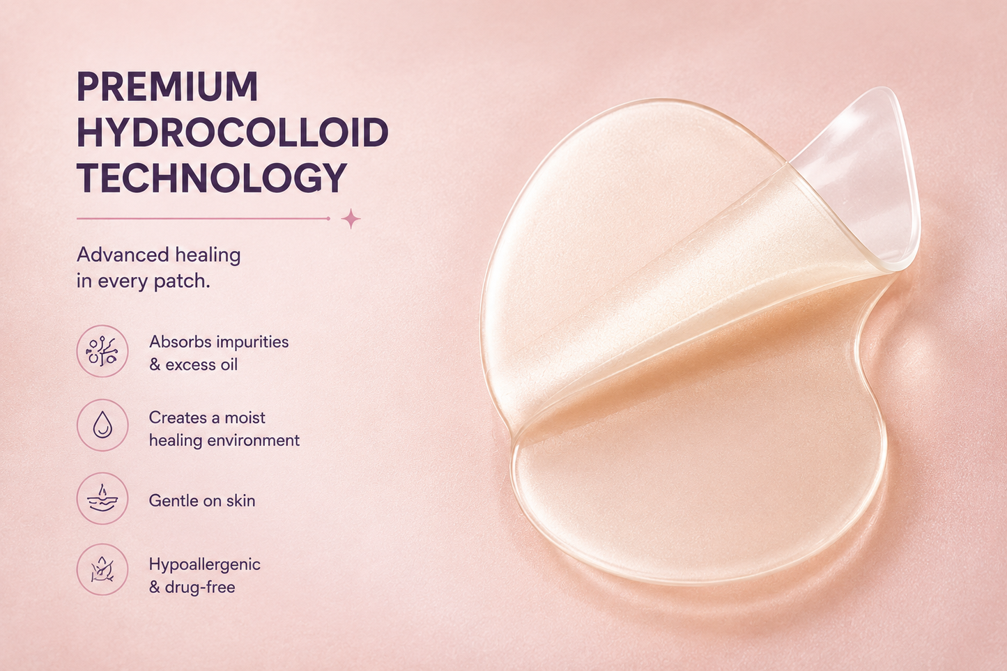 Invisible Hydrocolloid pimple patches